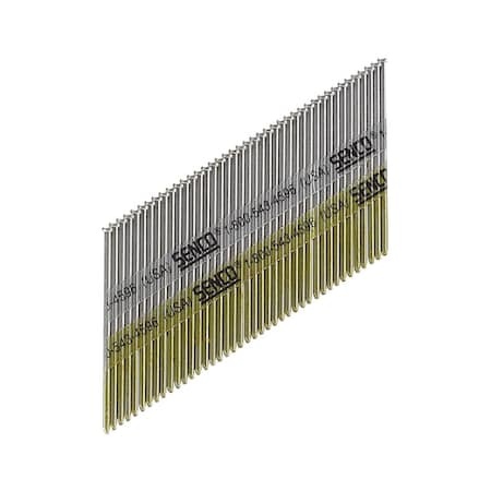 Senco Collated Finishing Nail, Steel, Bright Finish, 34 Degrees DA19EPBN